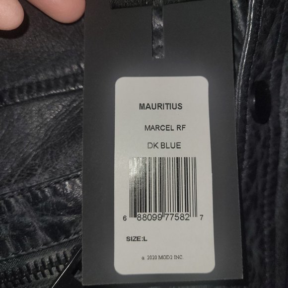 Men's Leather Mauritius Leather Jacket - Picture 2 of 2